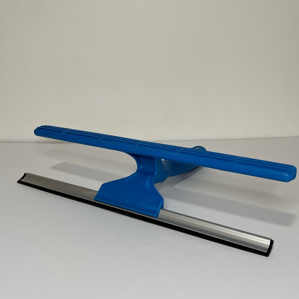 Blue Window Squeegee with Aluminum Blade